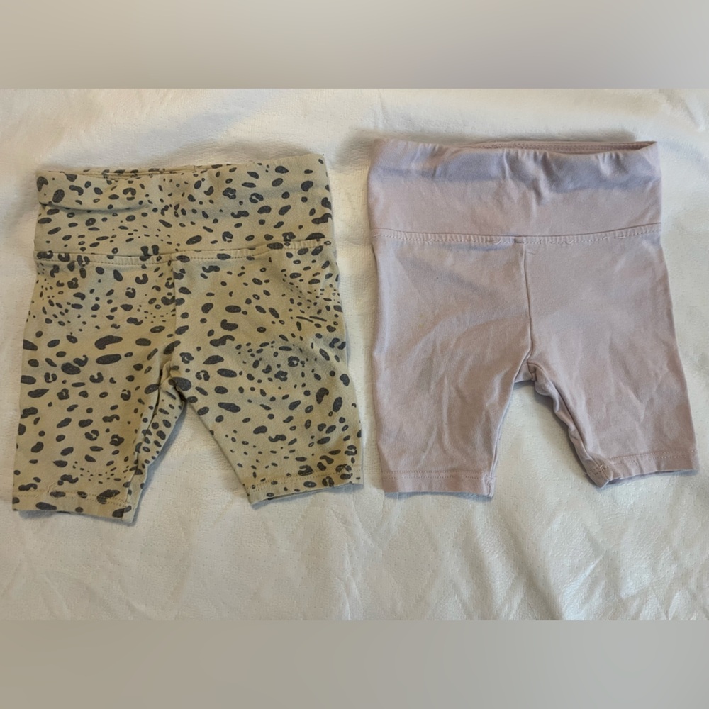 By Grayson Leopard and Pink Biker Shorts Set